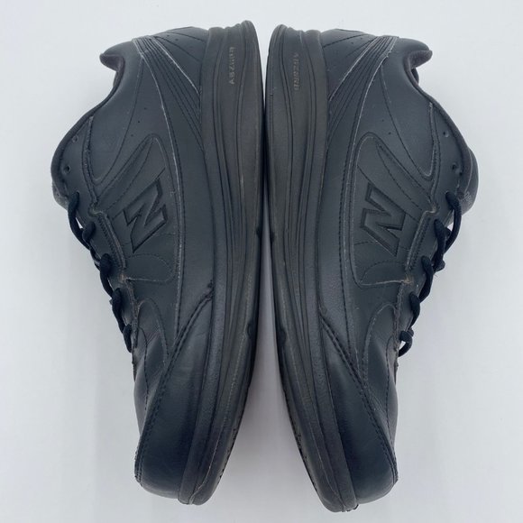 New Balance MW577 Size 12 Black Leather Lace Up Walking Comfort Shoe - Picture 5 of 13